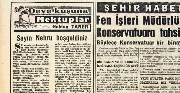 Sayın Nehru hoş geldiniz
