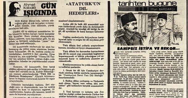 “Atatürk’ün dil hedefleri”